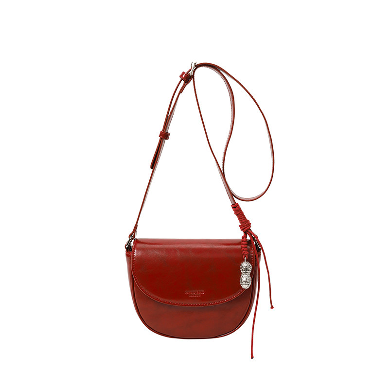 Chio2nd Half Sugar Milk Chestnut Saddle Bag