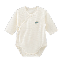 Guiqi Bear Newborn Pure Cotton One-piece Bodysuit Summer Thin Baby Breathable Triangle Harness Monk Clothes