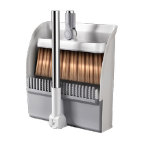 Jiajie excellent product broom and dustpan set household rotating sweeping broom windproof comb type electrostatic dust removal broom