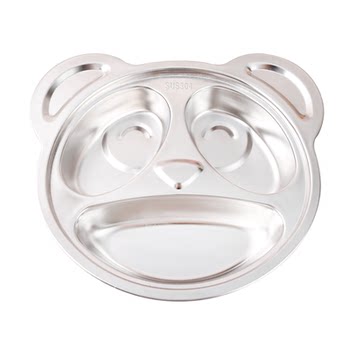 304 stainless steel kindergarten eating bowl cartoon meal tray