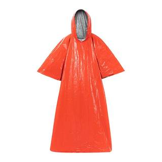 Bigger and thicker! insulated raincoat + emergency blanket two-in-one