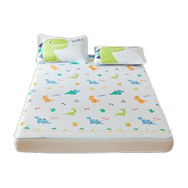 Love the washable soft mat childrens bed cartoon three-piece set summer foldable soft mat dinosaur