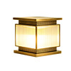 All-Copper Outdoor Waterproof Solar Gate Post Lamp