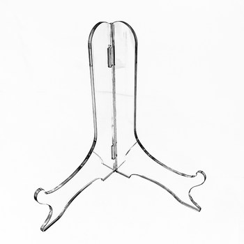 Porcelain disc bracket transparent acrylic foldable easy storage