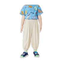 Balabala childrens pants girls boys anti-mosquito pants 24 summer new childrens clothing baby trousers casual pants trendy