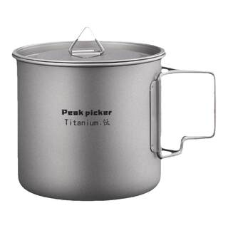 纯钛户外钛水杯马克杯野营便携套杯咖啡杯茶杯单层钛杯露营烧水杯