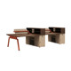Modern minimalist staff desk combination