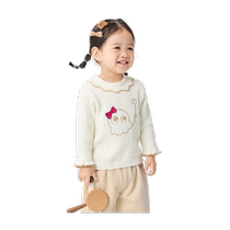 Balabala baby sweater childrens winter bottoming sweater girl baby sweater pullover sweet temperament and cute