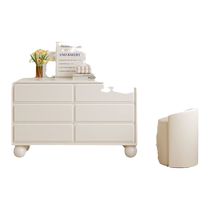 Guidian cream style dressing table bedside cabinet modern simple storage cabinet integrated drawer cabinet bedroom high-end makeup table