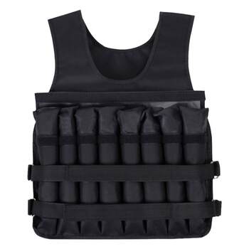 Weight vest with adjustable invisible sandbag for weighted training