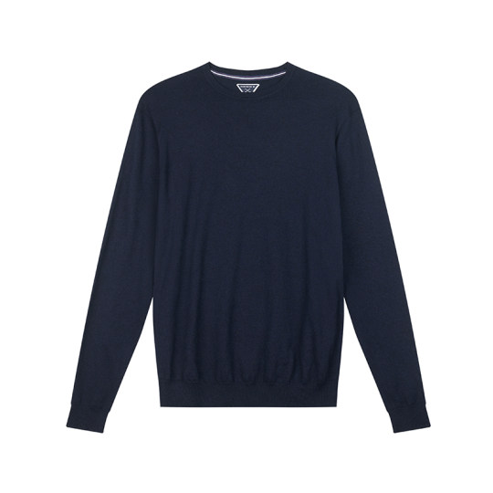 迪卡侬毛衣男士圆领针织衫男打底衫秋冬运动休闲修身套头衫SAG1