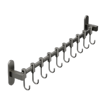 Xingyou kitchen hooks punch-free hanging rods kitchen racks spatulas spoons stainless steel row hooks wall-mounted storage racks