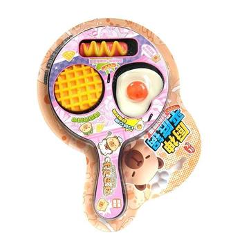 Children's Creative Frying Pan-Shaped Gummy Candies, Sausage Square Cakes, Candy Snacks, Pretend Play Toys, Candy