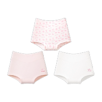 Jiaoxia childrens and girls antibacterial cotton underwear CT09524 large and small childrens Class A briefs breathable 3-pack