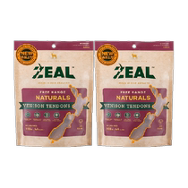 ZEAL New Zealand imported pet snacks for dogs with air-dried deer tendon strips 125g*2 interactive snacks for teeth grinding and cleaning