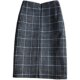 Wool skirt autumn and winter Korean style high waist retro plaid