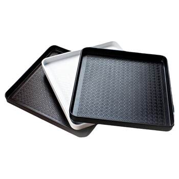 Plastic square tray thickened anti-slip water cup white