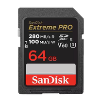 SanDisk SD Memory Card 64G 128G 256G Professional Camera UHS-II Memory Card V60 Ultra HD Shooting