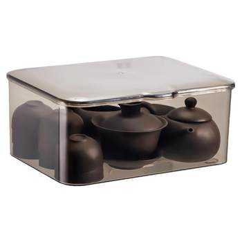 Tea set storage box large capacity with lid dustproof