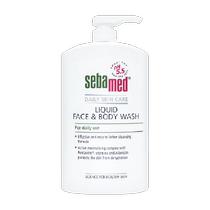 Seba Germany imported double care cleansing shower gel 1L mens and womens cleansing and moisturizing facial cleanser cleansing and bathing two-in-one