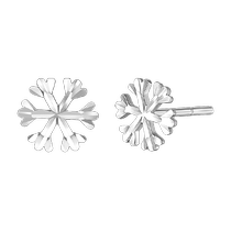 Mengjinyuan – boucles doreilles flocon de neige en platine 950 bâton doreille ins niche légère boucles doreilles de luxe cadeau danniversaire pour meilleur ami