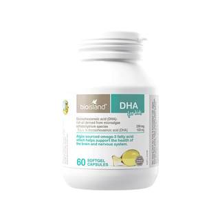 Bioisland seaweed oil children's dha capsules 60 capsules