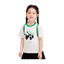 Mini Barabara boy girl T-shirt summer baby pure cotton breathable child speed dry pro-submount short sleeve T-shirt