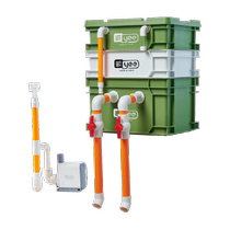 Yee fish tank turnover box filter silent oil removal trickle box water circulation external water purification bucket fish pond filter box