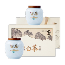 Chengyi Tea Special Grade Anji Origin White Tea Porcelain Can Gift Box 100g × 2 Cans Gift Box Handbag