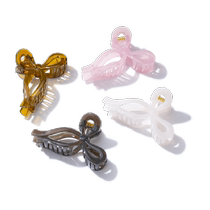 DODOGOGO three-dimensional bow hair clip womens simple fashionable and versatile large shark clip high-end hair accessories