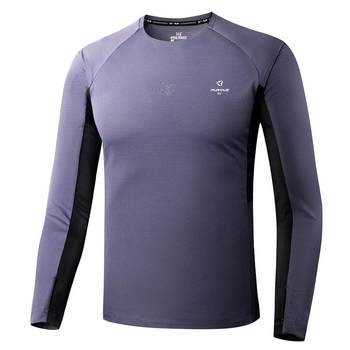 361 sports t-shirt men's 2025 summer new quick-drying breathable long-sleeved marathon running wear men's slim t-shirt