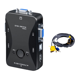 Vga two-in-one-out keyboard video kvm switch