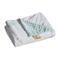 -bebetour soothing beanie blanket baby nap blanket baby all-season cover blanket cotton air-conditioning quilt summer