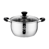 Guofeng soup pot 304 stainless steel household thickened milk pot porridge pot small cooking pot induction cooker stew pot gas