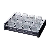 Caijie Glass One Liang White Wine Glass Home Glacier Pattern Small Wine Glass Set Creative One-cup Spirit Glass with Cup Holder