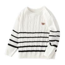 Balabala baby sweaters childrens winter sweaters 2024 new boys and girls sweaters knitted sweaters college trend