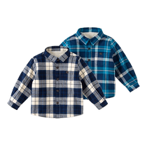 Davibella boy plaid shirt autumn and winter clothing new childrens shirt baby clothes with children blouses gush