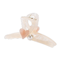 DODOGOGO Love Pearl Hair Clip Womens Hair Clip Acrylic Shark Clip Daily Clip Spring and Summer Headwear Accessories