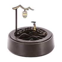 Brass Zen incense burner home indoor Sugong sandalwood incense burner incense box tea ceremony Chinese antique incense burner ornaments