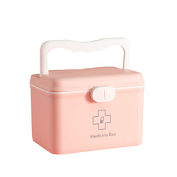 Household medicine box medicine box storage family small medicine box multi-layer portable children's first aid small medicine box home