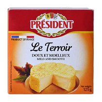 President French imported country cheese cheese 125g natural original cheese with Western food and red wine