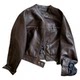 Cool and sassy style loose short leather jacket for women autumn new style
