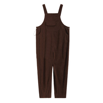 Small maternity overalls autumn and winter fleece pants