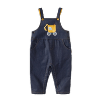 David Bella childrens overalls 2024 spring and autumn boys imitation jeans baby boys new trousers