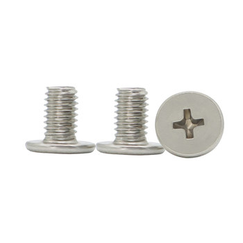 Stainless steel cross thin head flat head large flat head screw
