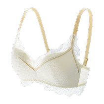 Yadaili underwear womens small breast push-up adjustable lace sexy beautiful back bra no steel ring contrast color womens bra