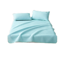 LOVO ice silk mat summer ice silk mat soft cooling mat glue-free foldable washable student soft mat bed sheet