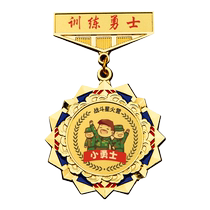 Medal Customized Student Award Medal Customized Military Training Summer Camp Outstanding Student Little Warrior Medal Honor Badge