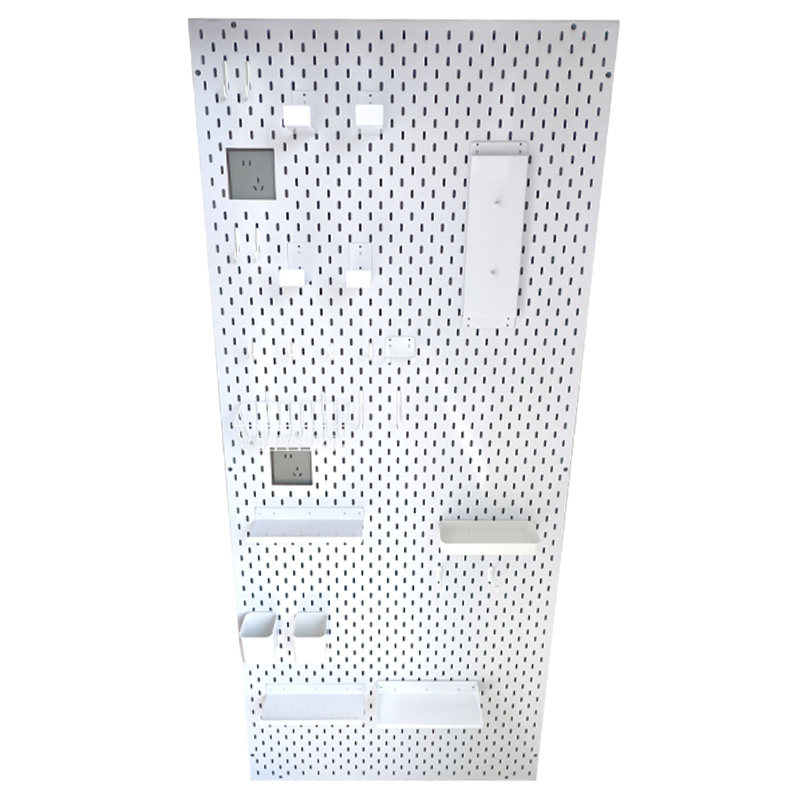 Perforated sheet metal suitable for household storage rack accessories