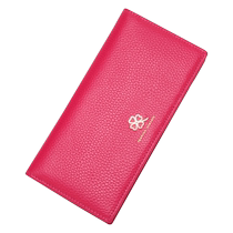 Ultra-thin bi-fold genuine leather wallet for women versatile 2024 new soft cowhide long medium and short multi-card slot large banknote clip wallet